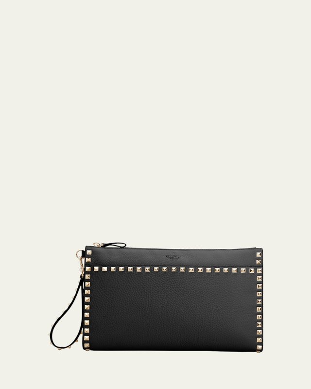 Rockstud Large Flat Pouch Wristlet